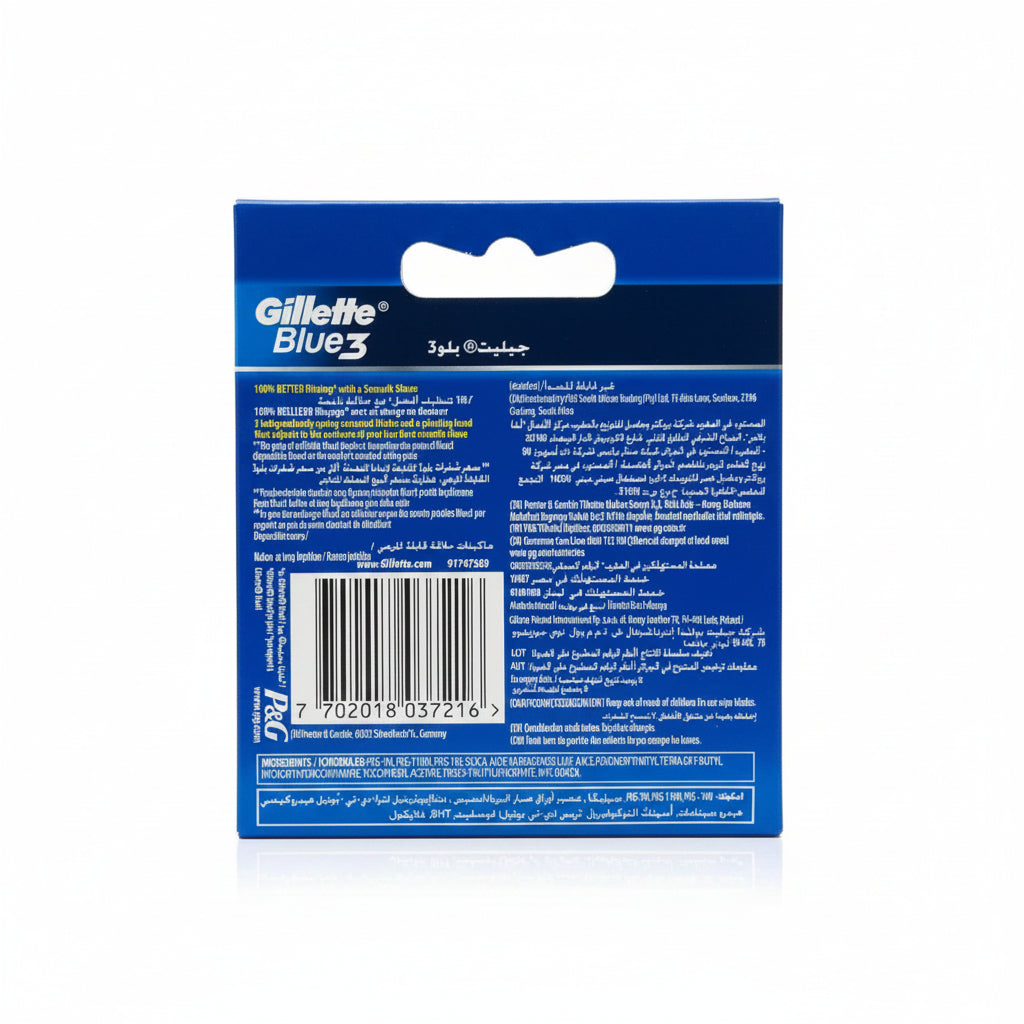 GILLETTE - Blue3 - Shaving Razor for Men with 6 Refill Cartridges