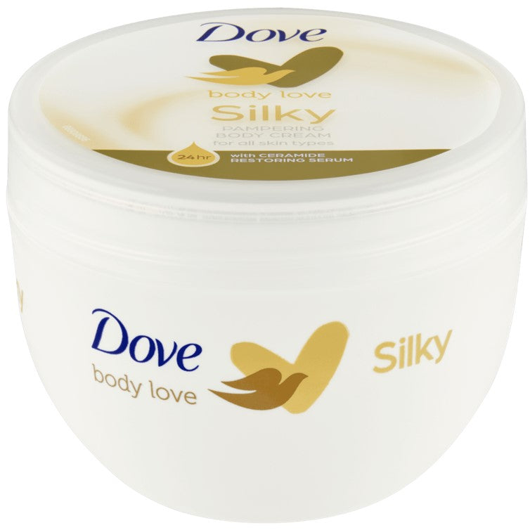 Dove - Silky - Nourishment - Pampering Body Cream - 300ml - With Ceramide Restoring Serum