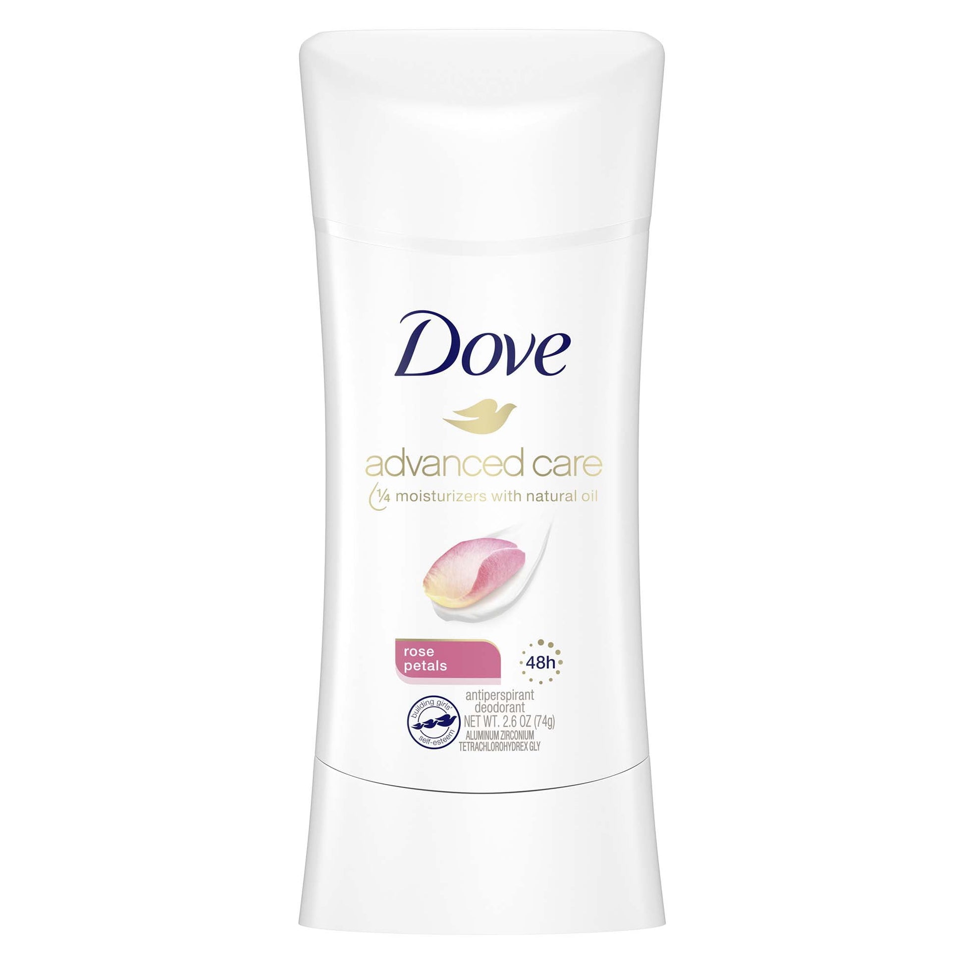Dove Beauty - Advanced Care - Rose Petals - 48-Hour Women's Antiperspirant - Deodorant - 2.6oz (76gm)