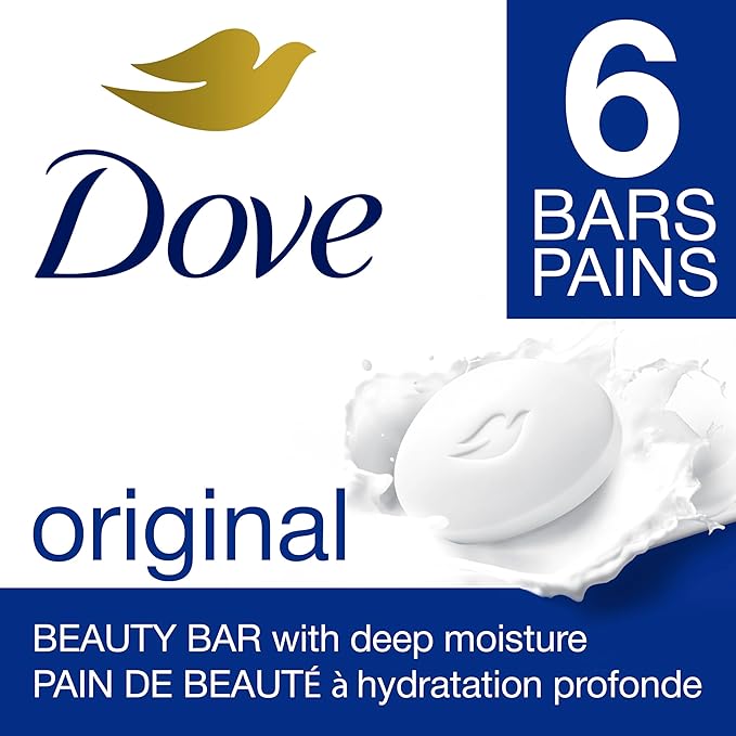Dove Soap - Original - Moisturizing Cream - Beauty Bar - 106g - US - 6 Pack