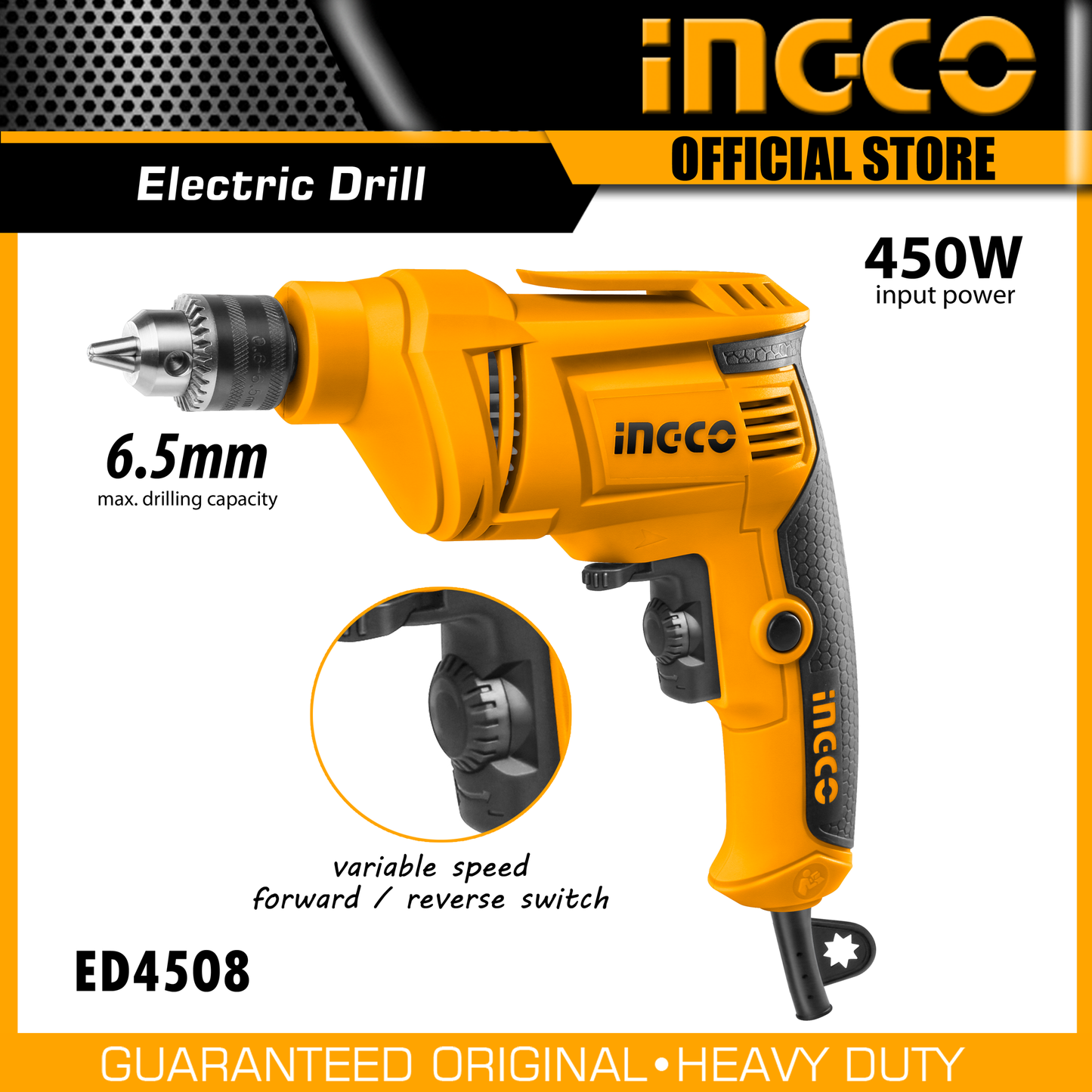 INGCO - Electric drill 450w ED45658