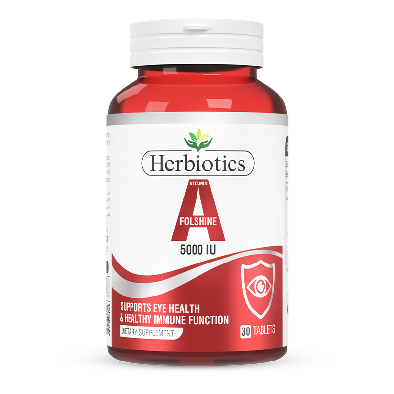 Herbiotics - Folshine - Supplement - 5000 IU - Vitamin A Vision