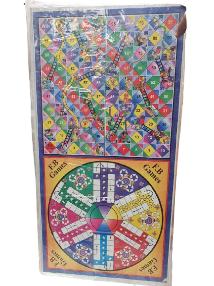 Giant Ludo Game - 24 x 24 inch - Ludo Board Game + 4 Games