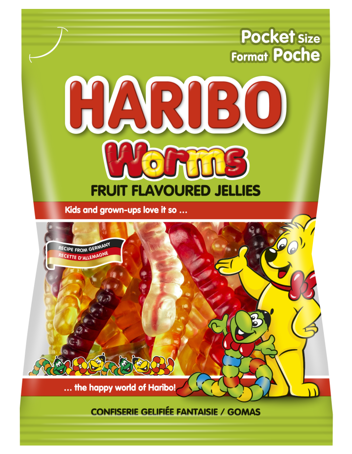 HARIBO - Stripemix - Worms - 30gm - 48 CT