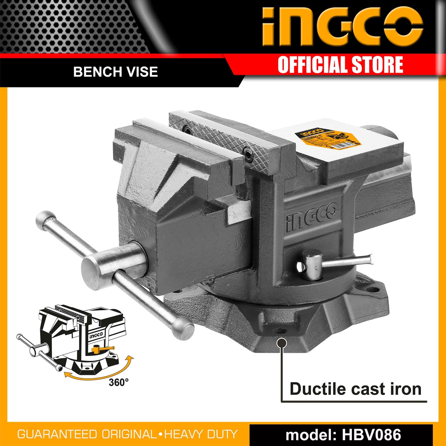 INGCO - Bench vice 6" HBV086