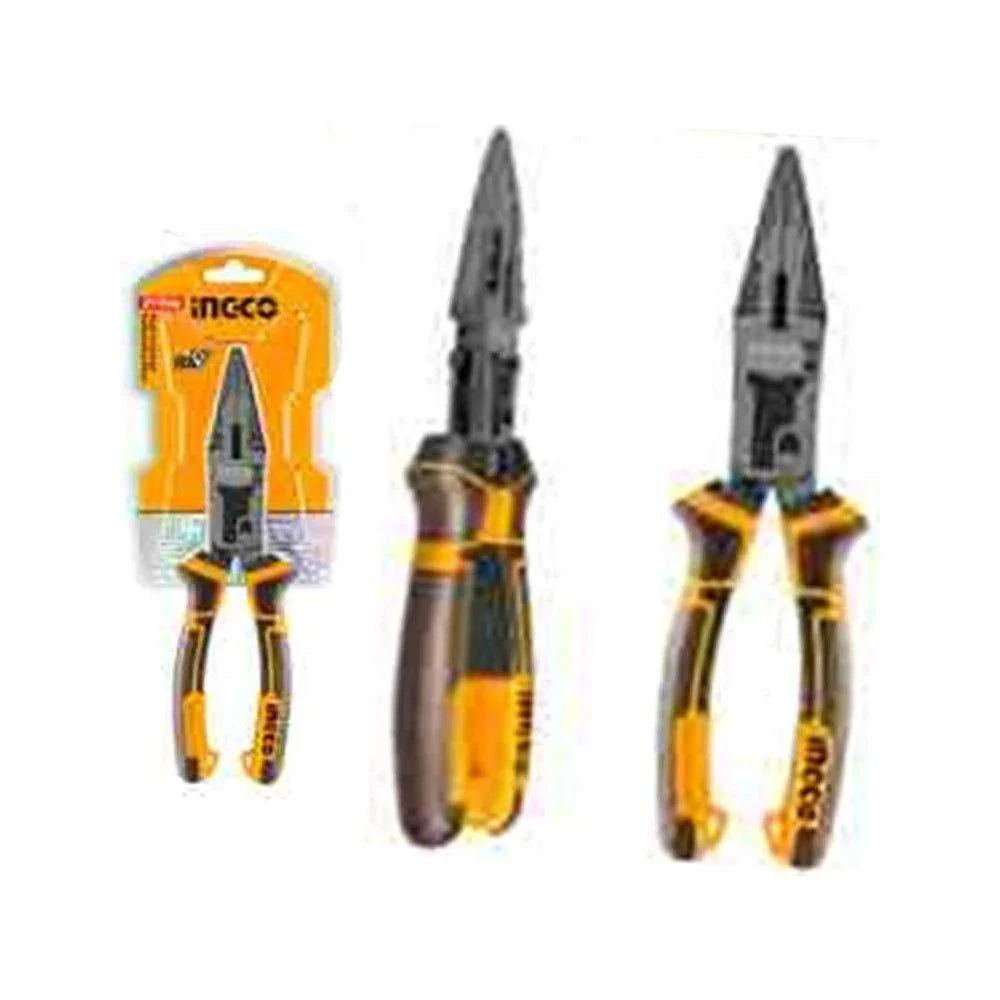 INGCO - Compound action long nose pliers 215mm HCLNP58200