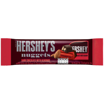 Hershey's Nuggets - Dark Chocolate With Almond Bites - 24x 28 gram