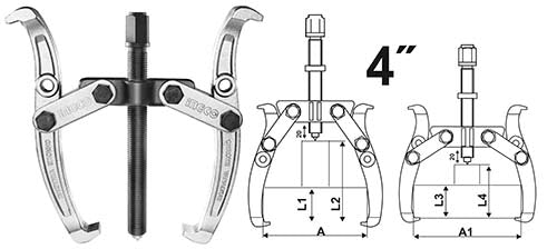 INGCO - Two jaws puller 4" HGP08024