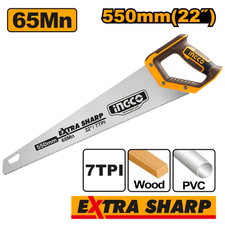 INGCO - Hand saw 22" HHAS08550