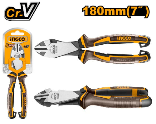 INGCO - Insulated heavy-duty diagonal cutting pliers 180mm HIHDCP28188