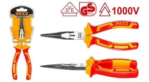 INGCO - Insulated long nose pliers 200mm HILNP28208