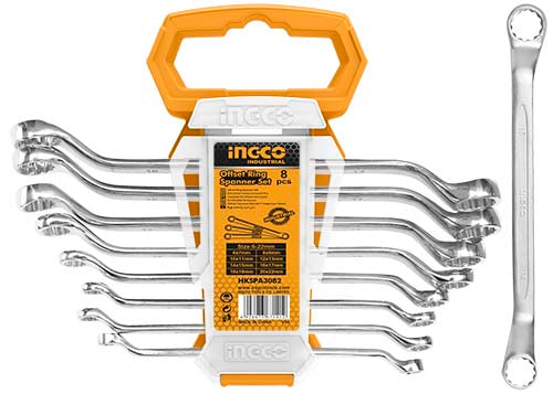 INGCO - 8Pcs Offset ring spanner set HKSPA3088