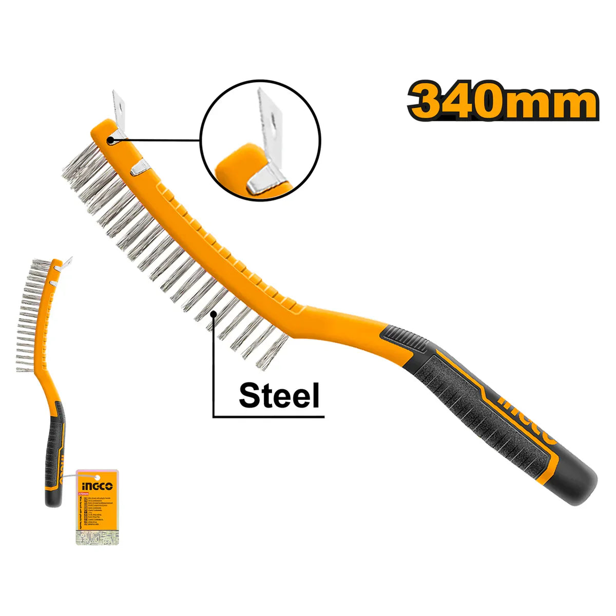 INGCO - Wire brush 340mm HKTWB3403