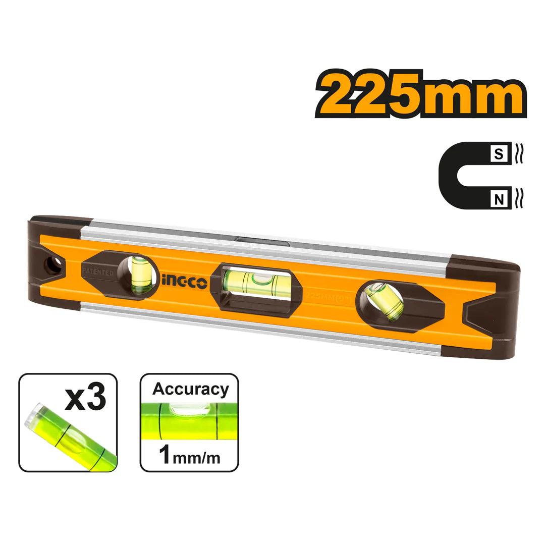 INGCO - Mini spirit level 225mm HMSL01030
