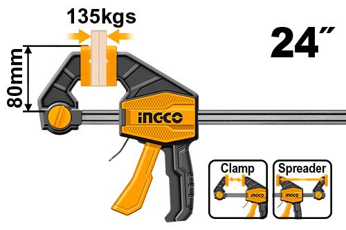 INGCO - Quick bar clamp 80*600mm HQBC24802