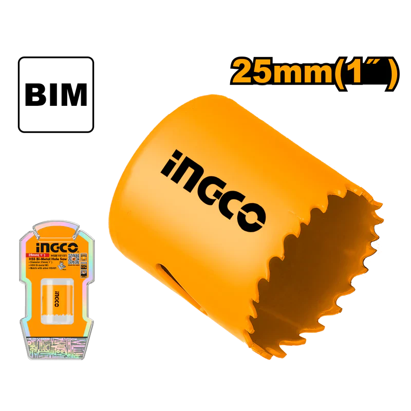 INGCO - HSS bi-metal hole saw 25mm HSB10251