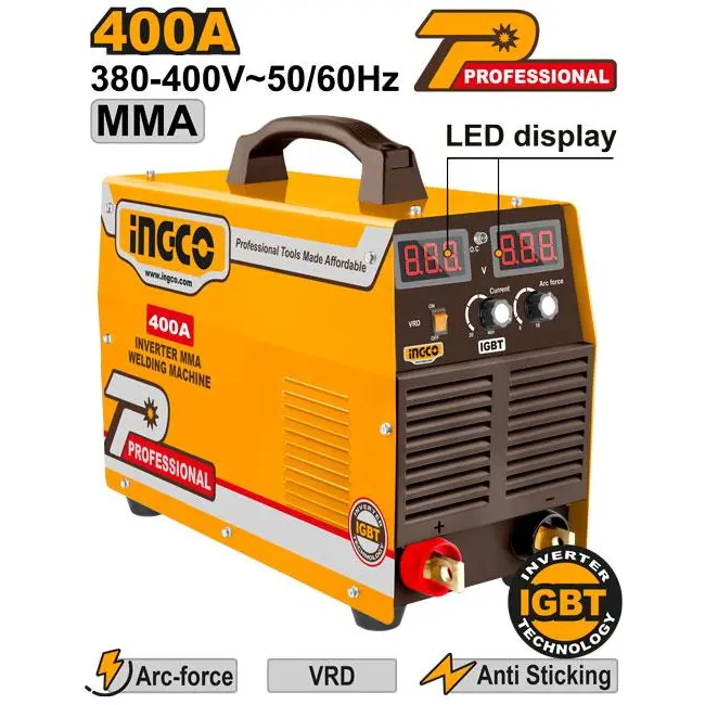 INGCO - Inverter MMA welding machine 68v ING-MMA40010