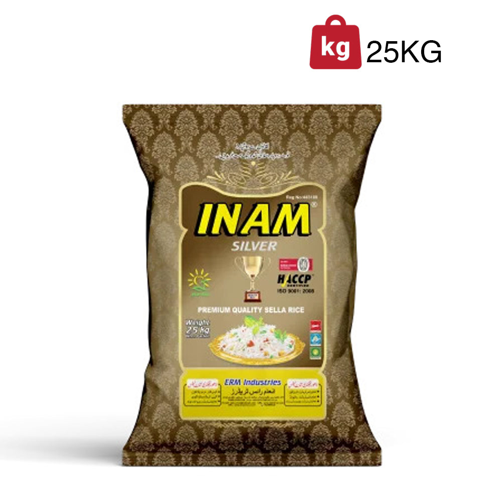 Inam Rice - Silver - Sella Rice - Double Steam - XL - 25 KG