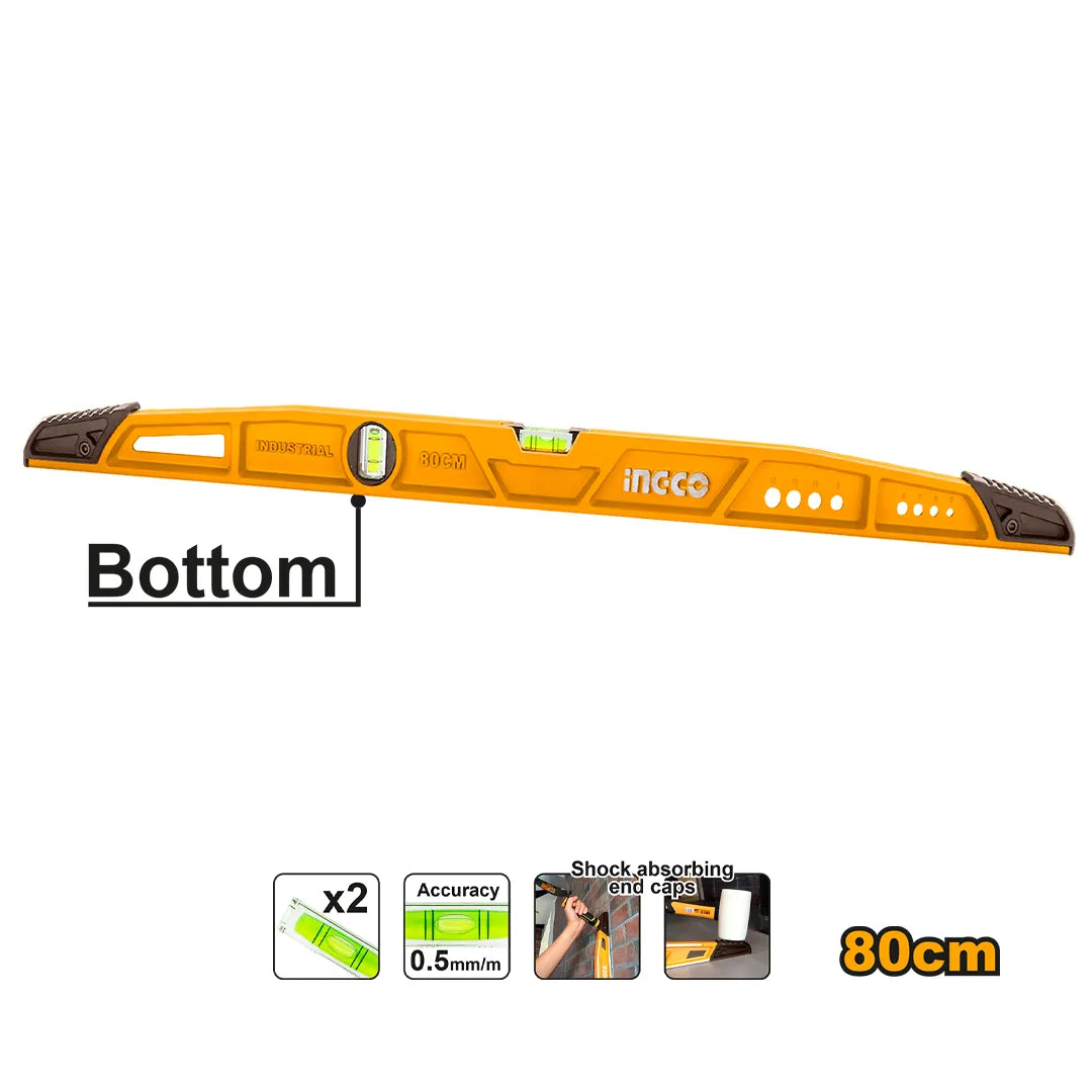 INGCO - Heavy-duty mason's level 80cm HBSL08080