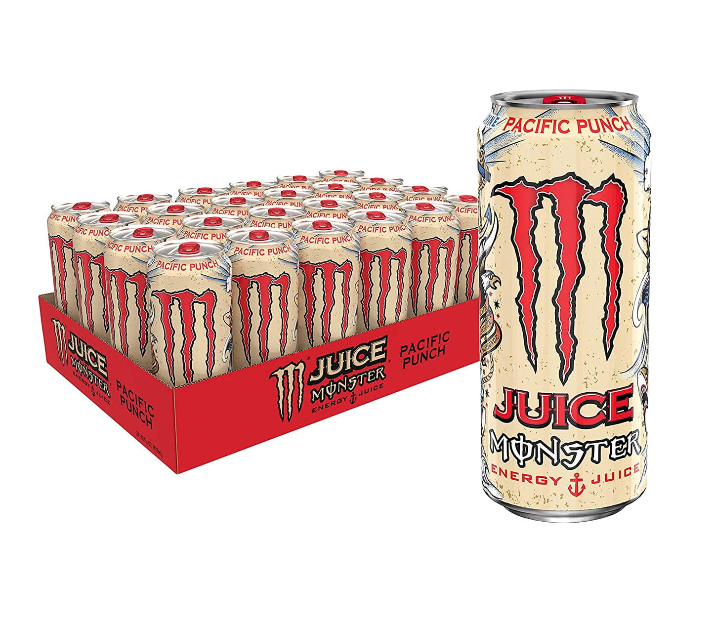 Monster Energy Drink - Juice Monster - Pacific Punch - 500 ML (Pack of 12)