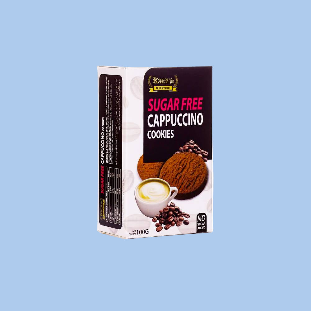 KAERS - OATMEAL CAPPUCCINO COOKIES - Sugar Free -100g -Crtn /24 Each