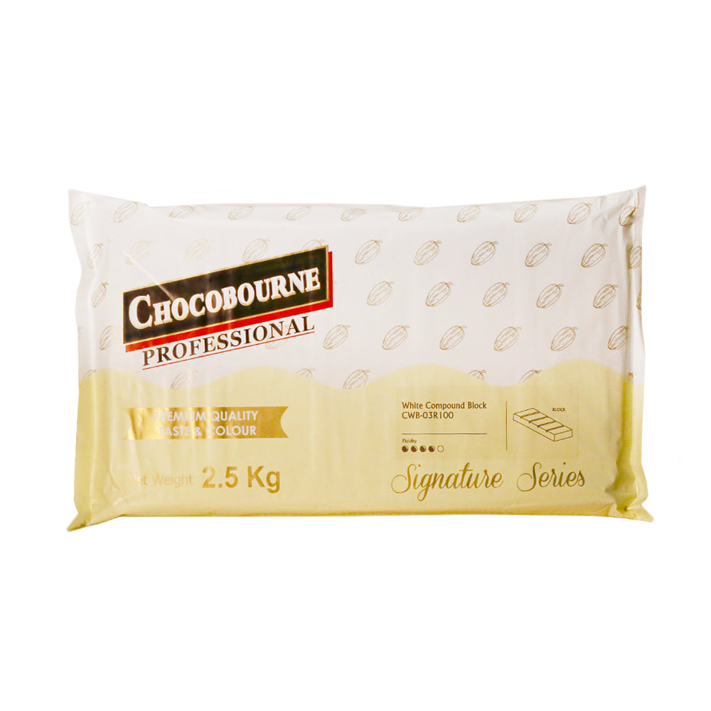 Lactobake - Chocobourne - White - Chocolate Slab - 2.5Kg