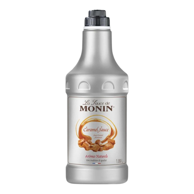 Monin - Caramel Flavored Sauce - Flavoured Syrup - Large - 1890 ml (1.89KG) - Le Sirop De Monin