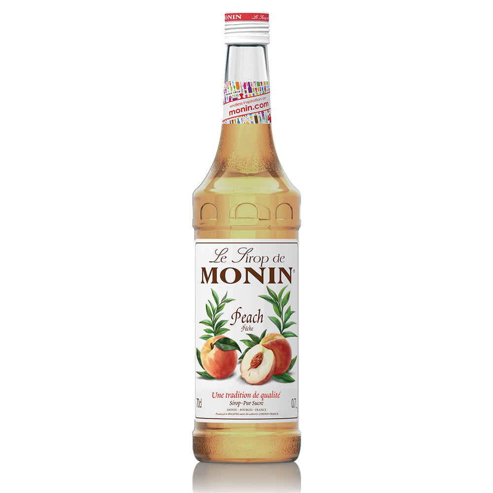 Monin - Peach Syrup - 1000 ml (1L) - Le Sirop De Monin