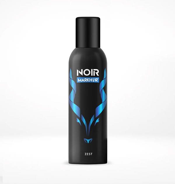 Markhor Body Spray Noir Zest (Non-gas) - 120ml Long Lasting Fragrance (Non-Gas) - Pack of 12 | Jodiabaazar.com