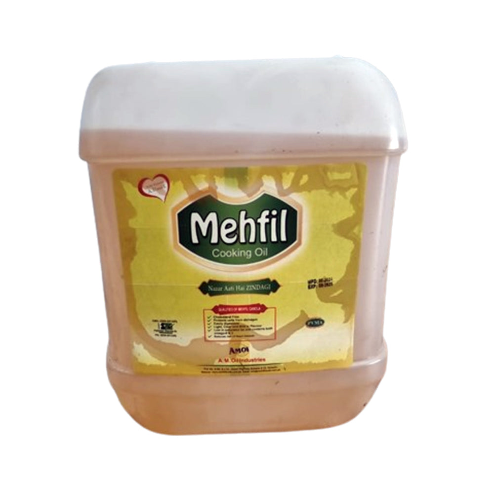 Mehfil - Canola - Pure Cooking Oil - 16 Litres - Jerry Can