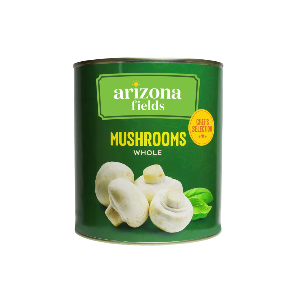 Arizona Fields - Mushrooms - Whole Mushrooms - 2600 gm (DW: 1400g)