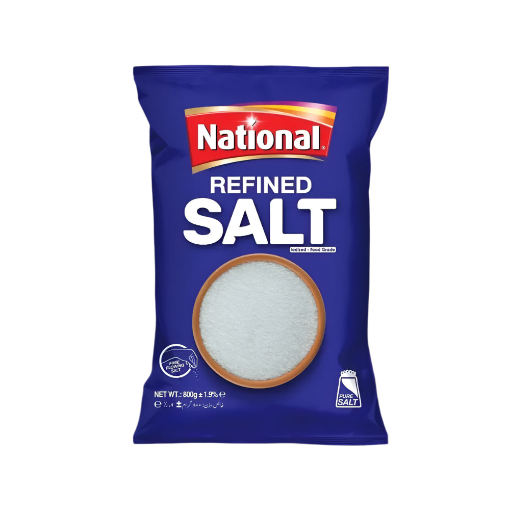 National Foods - Refined Salt  800G x24 ct