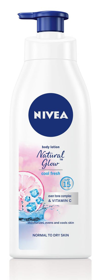Nivea - Body Lotion - Natural Glow - Cool Fresh With Vit C - For Normal To Dry Skin - 400ml