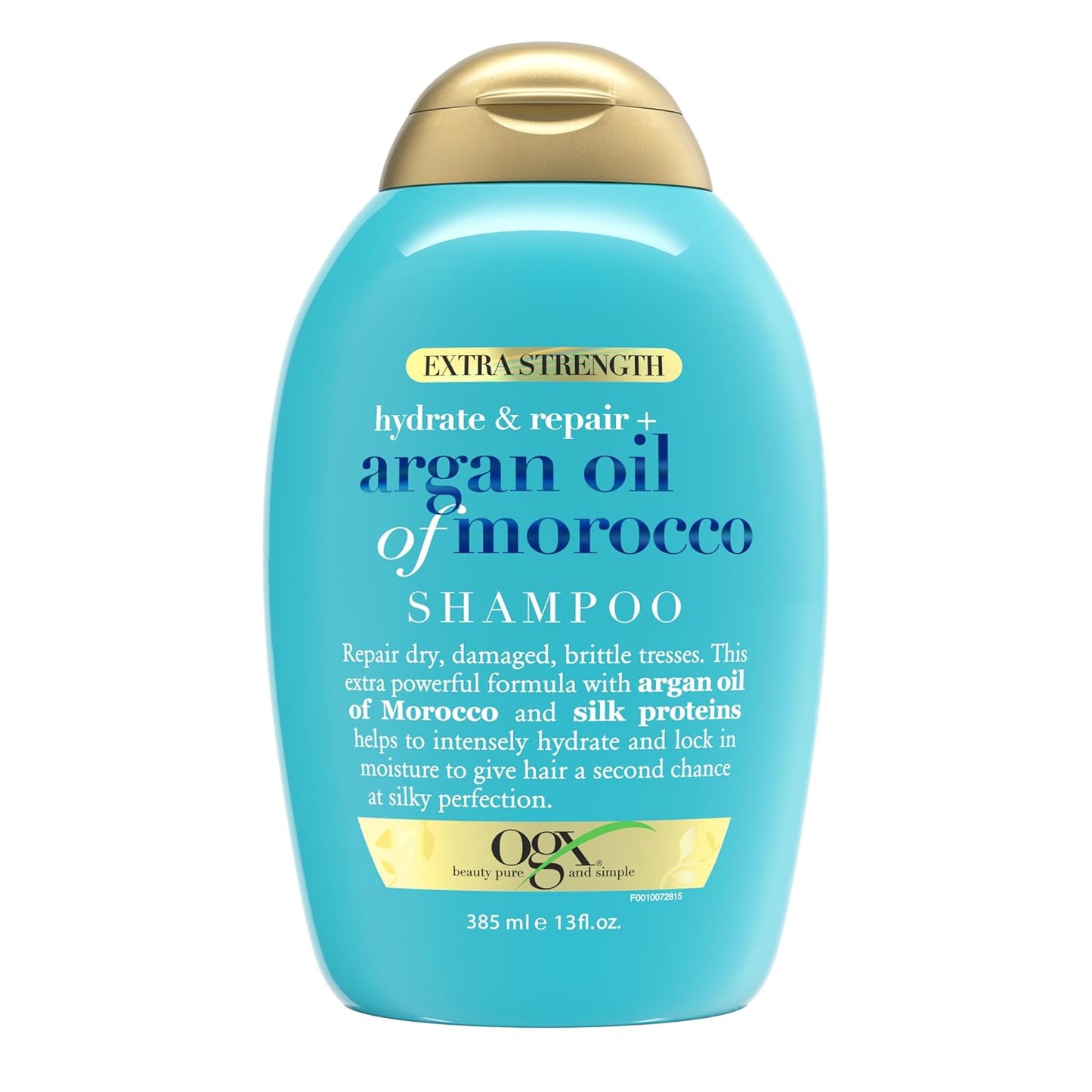 OGX - Shampoo - Hydrate & Repair + Argan Oil of Morocco Extra Strength - 13 Fl Oz (385ml) - For Dry Damaged Hair