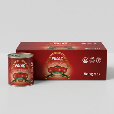 Polac - Tomato Paste - 800gm x 12 Tin Packs (1 CTN)