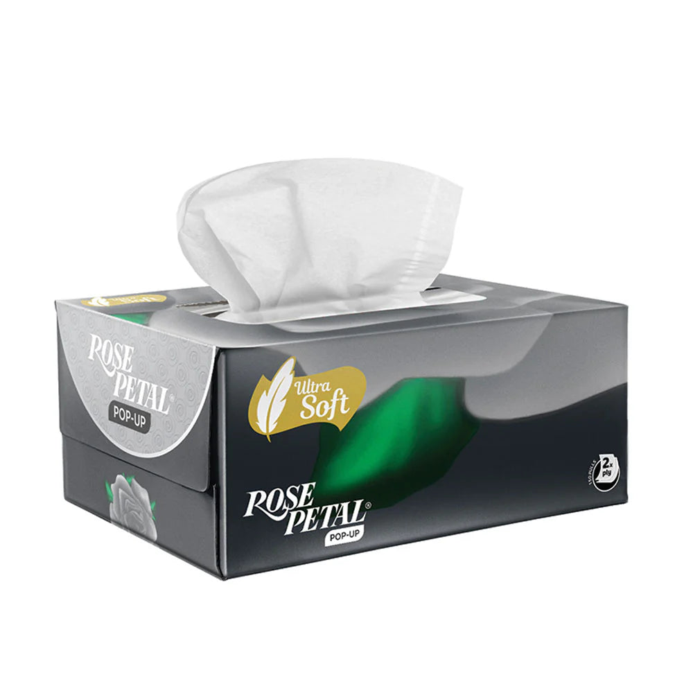 Rose Petal - Pop Up - Ultasoft Facial Tissues - 300s - 6 Pack