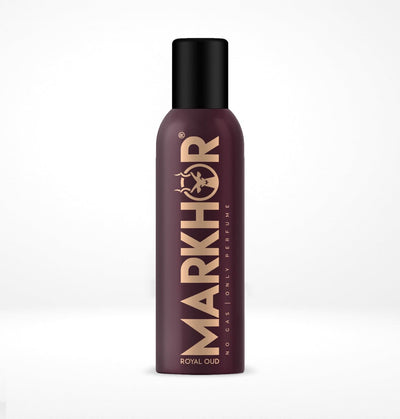 Markhor Body Spray Royal Oud (Non-gas) - 120ml Long Lasting Fragrance (Non-Gas) - Pack of 12 | Jodiabaazar.com