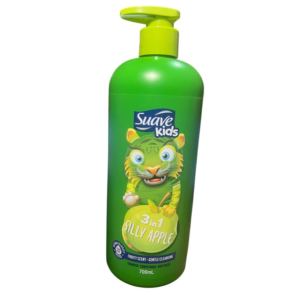 SUAVE - Silly Apple 3-in-1  Shampoo - Conditioner - Body Wash - 700ml