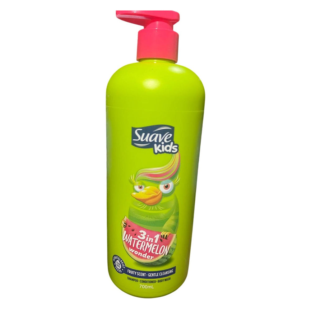 SUAVE - Watermelon Wonder 3-in-1 For Kids Shampoo - Conditioner - Body Wash - 700ml