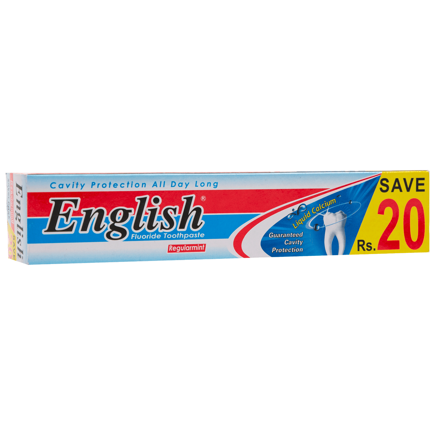 English Regularmint Toothpaste - Saver Cavity Protection & Fresh Breath - Pack of 12 | Jodiabaazar.com
