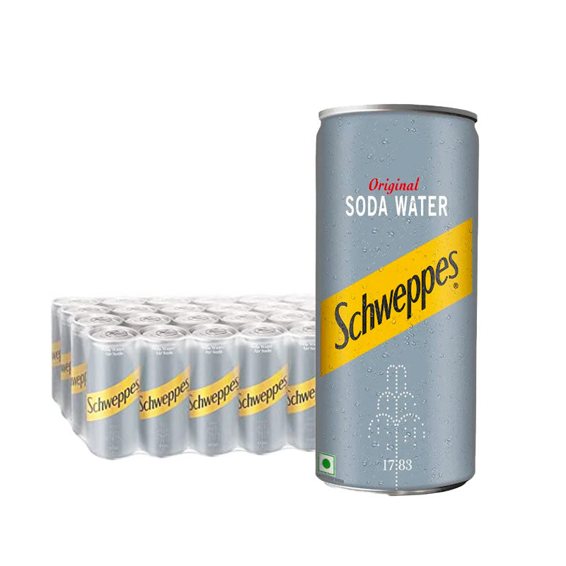 Schweppes - Soda Water - 300 ML - 1 Carton (24 Pcs)