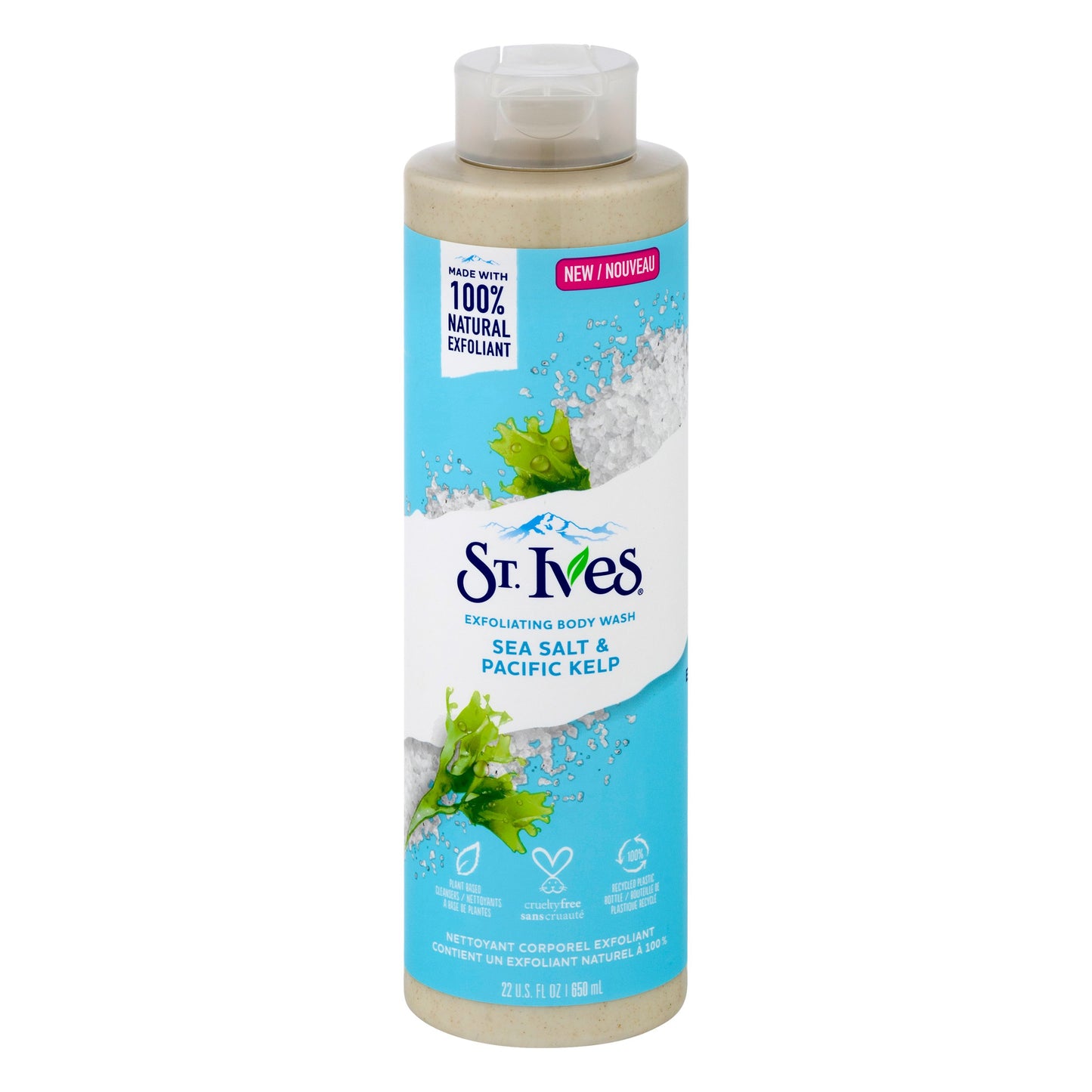 St. Ives - Sea Salt & Pacific Kelp - Exfoliating Body Wash - 650 ml / 22oz
