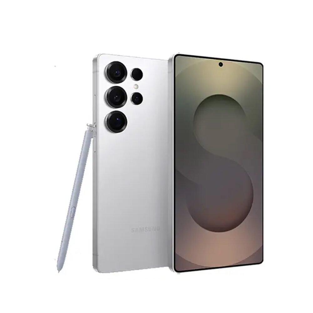 Samsung - Mobile - Galaxy S25 Ultra - Titanium White silver - (12GB - 512GB) | Jodiabaazar.com