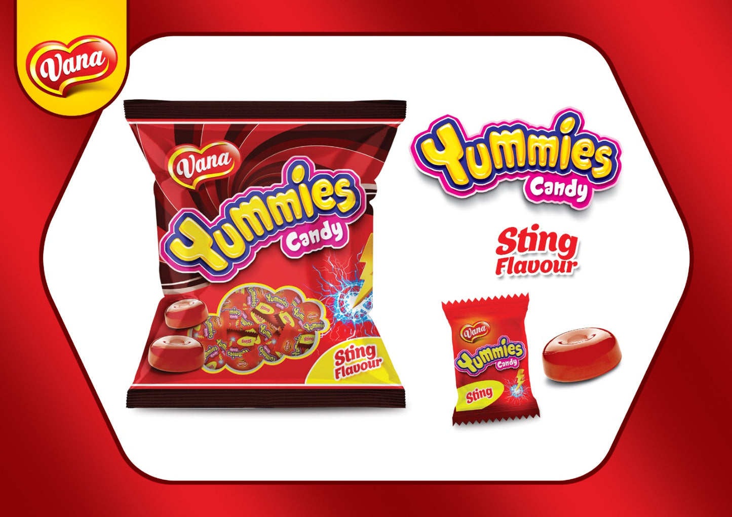 VANA - Yummies Candy - Sting (50 Pieces) - 48 CT