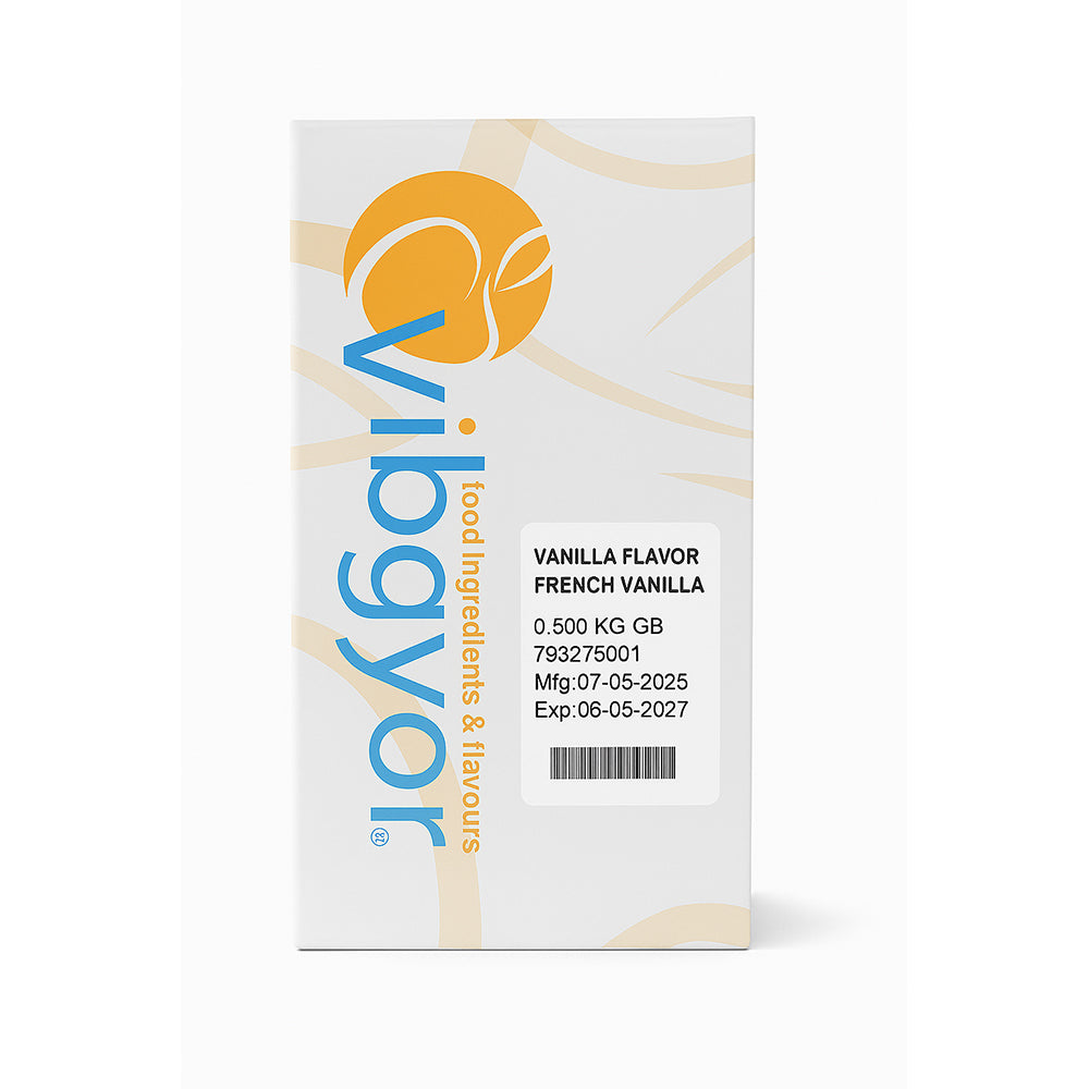 Vibgyor - French Vanilla Flavor - Permitted Food Essence - 500ML