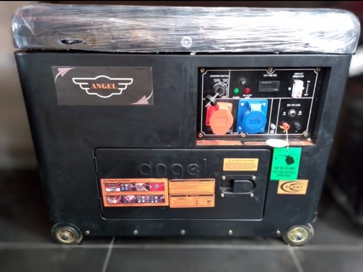 Angel - AG 10000 W-SE 8.0 KVA ( 6500 Watts)( THREE-PHASE ) Diesel - Canopy - Generator | Jodiabaazar.com
