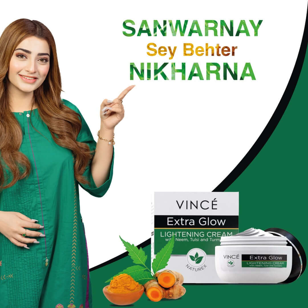 Vince - Extra Glow Lighting - With Haldi, Neem & Tulsi - Cream
