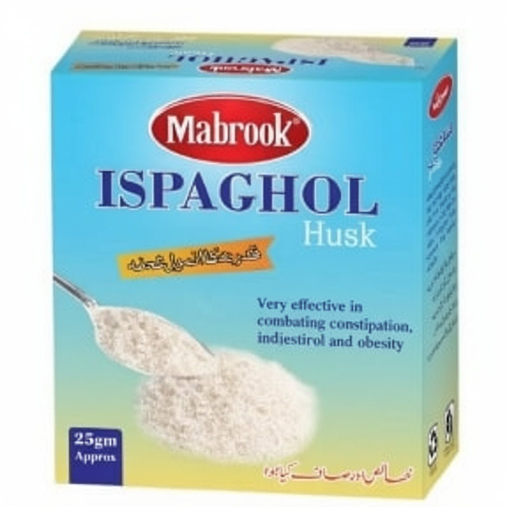Mabrook - ISPAGHOL HUSK - 25gm Box - 24 Boxes (1 Ctn)