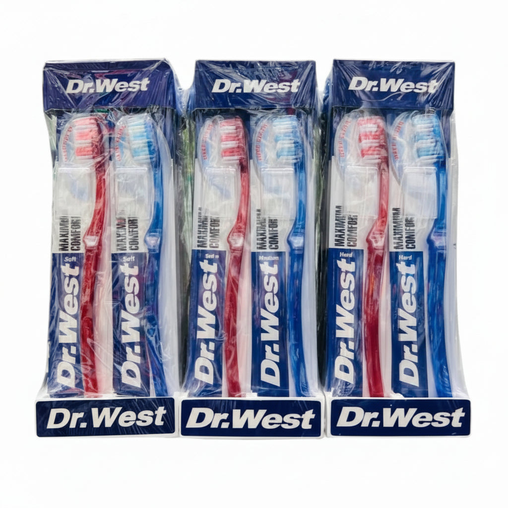 Dr. West - TOOTH BRUSH - 12 Brushes Pack