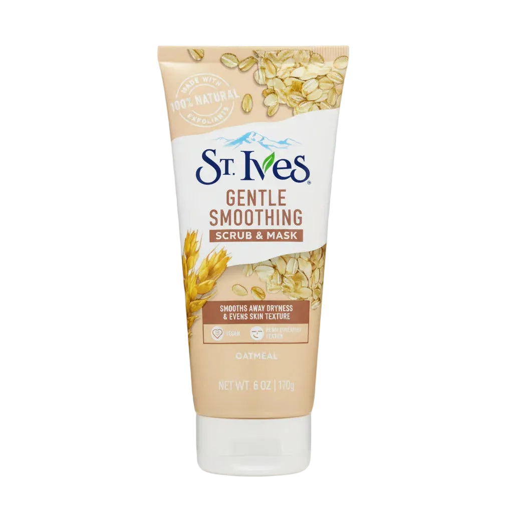 St. Ives - GENTLE SMOOTHING SCRUB & MASK - OATMEAL - 170g - USA